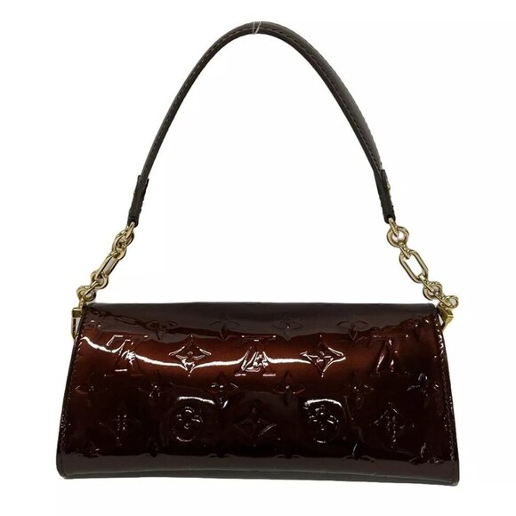 100% Authentic LOUIS VUITTON Sunset Boulevard M93542 Amarante Monogram Vernis - Picture 2 of 13